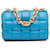 Bolsa tipo cassete com corrente acolchoada Bottega Veneta Intrecciato Azul Couro  ref.1388788