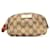 Braune Gucci GG Canvas Bambus-Kosmetiktasche Leder  ref.1388828