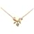 Gold Dior Ribbon Heart Pendant Necklace Golden Yellow gold  ref.1388868