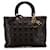 Brown Dior Large Lambskin Cannage Lady Dior Satchel Leather  ref.1388894