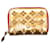Carteira Christian Louboutin com tachas em ouro e vermelho Dourado Couro  ref.1388903