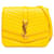 Gelbe Saint Laurent kleine Sulpice Umhängetasche mit Chevron-Monogramm Leder  ref.1388905
