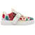 Multicolor Miu Miu Floral Print Low-Top Buckle Sneakers Size 37 Multiple colors Leather  ref.1388919