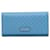 Portafoglio con patta continentale Gucci Microguccissima blu Pelle  ref.1388927