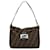 Brown Fendi Zucca Canvas Double Flap Shoulder Bag Leather  ref.1388930