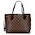 Brown Louis Vuitton Damier Ebene Neverfull PM Tote Bag Leather  ref.1388965