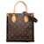 Braune Louis Vuitton-Umhängetasche mit Monogramm Sac Plat BB Leder  ref.1388990
