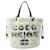 White Chanel Shearling Coco Neige Tote Satchel Leather  ref.1388995