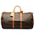 Bolsa de viagem marrom Louis Vuitton Monogram Keepall 55 Couro  ref.1388997