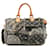 Graue Louis Vuitton Speedy 30 Boston Tasche aus Denim mit Monogramm-Patchwork Leder  ref.1388998