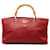 Cartable rouge Gucci Medium Bamboo Shopper Cuir  ref.1388999