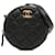 Pochette ronde About Pearls en cuir de veau matelassé Chanel noir avec sac à bandoulière en chaîne  ref.1389001