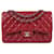Red Chanel Jumbo Classic Caviar Double Flap Shoulder Bag Leather  ref.1389042