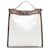 Bolso satchel Fendi Zucca Peekaboo X-Lite blanco Cuero  ref.1389049
