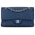 Blue Chanel Medium Classic Chevron Caviar Double Flap Shoulder Bag Leather  ref.1389103