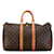 Bolsa de viagem marrom Louis Vuitton Monogram Keepall 45 Couro  ref.1389104