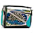 Bolso satchel pequeño con rompecabezas bordado LOEWE William de Morgan azul Cuero  ref.1389106
