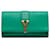 Green Saint Laurent Chyc Ligne Clutch Bag Leather  ref.1389113