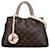 Bolso satchel Montaigne BB con monograma y asa trenzada de Louis Vuitton marrón Castaño Cuero  ref.1389138