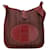Evelyne Red Hermès Toile Evelyn GM Shoulder Bag Leather  ref.1389161
