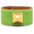 Green Hermès Leather Medor Bracelet  ref.1389166