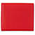 Portafoglio bifold in pelle rossa di Bottega Veneta Rosso  ref.1389167