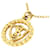 Gold Burberry Logo Pendant Necklace Golden Yellow gold  ref.1389171