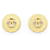 Pendientes de clip Chanel CC dorados Chapado en oro  ref.1389172