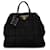 Black Prada Tessuto Bomber Satchel Leather  ref.1389181