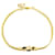 Bracelet à breloques logo Dior doré Or jaune  ref.1389188