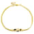 Pulseira com pingente de logotipo Dior em ouro Dourado Ouro amarelo  ref.1389188