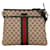 Brown Gucci GG Canvas Web Crossbody Bag Leather  ref.1389200