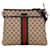 Bolso bandolera de lona con GG de Gucci marrón Castaño Cuero  ref.1389200