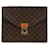 Brown Louis Vuitton Monogram Porte-Documents Senateur Business Bag Cloth  ref.1389211