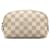 Bolsa cosmética Louis Vuitton Damier Azur branca Branco Lona  ref.1389224