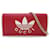 Portefeuille en cuir rouge Gucci Adidas sur sac à bandoulière chaîne  ref.1389239