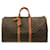 Bolsa de viagem marrom Louis Vuitton Monogram Keepall 55 Couro  ref.1389244