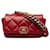 Riñonera roja Chanel 19 de piel de cordero Cuero  ref.1389248