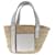 Petit cabas panier en raphia marron Loewe Cuir  ref.1389251