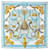 Sciarpe di seta blu Hermès Etriers  ref.1389289