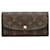Portafoglio Emilie monogramma Louis Vuitton marrone Tela  ref.1389305