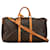 Bolsa de viagem marrom Louis Vuitton Monogram Keepall Bandouliere 50 Couro  ref.1389306