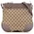 Brown Gucci GG Canvas Mayfair Crossbody Bag Leather  ref.1389316