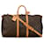 Bolsa de viagem marrom Louis Vuitton Monogram Keepall Bandouliere 55 Couro  ref.1389325
