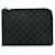 Black Louis Vuitton Damier Graphite Pochette Jour PM Clutch Bag Cloth  ref.1389332