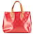 Rote Louis Vuitton-Monogramm-Vernis-Reade-PM-Handtasche Leder  ref.1389356