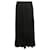 Falda larga plisada negra Junya Watanabe Talla US L Negro Sintético  ref.1389367