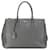 Gray Prada Medium Saffiano Galleria Double Zip Tote Satchel Leather  ref.1389384