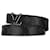 Black Louis Vuitton Monogram Eclipse LV Initiales Reversible Belt Cloth  ref.1389389