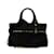 Bolso satchel de rafia con flecos Prada negro Cuero  ref.1389390